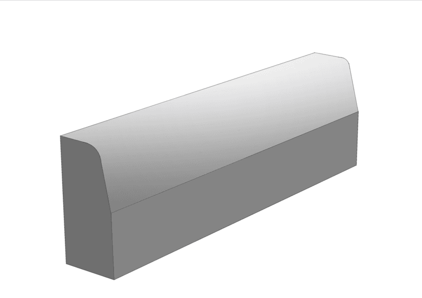 Камни бортовые бордюрные